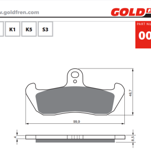 Накладки Goldfren - 006