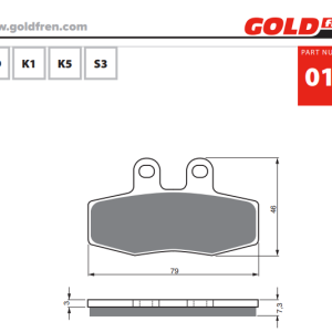 Накладки Goldfren - 010