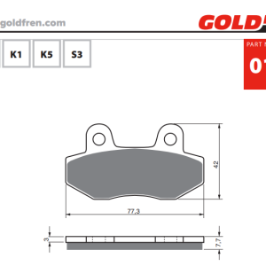 Накладки Goldfren - 011
