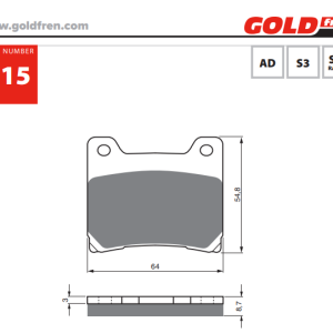 Накладки Goldfren - 015