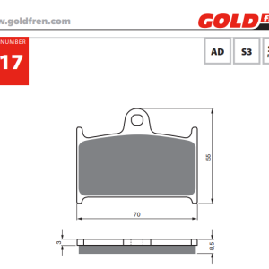 Накладки Goldfren - 017