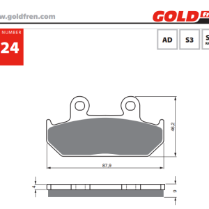 Накладки Goldfren - 024