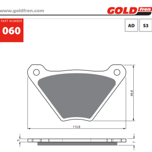 Накладки Goldfren - 060