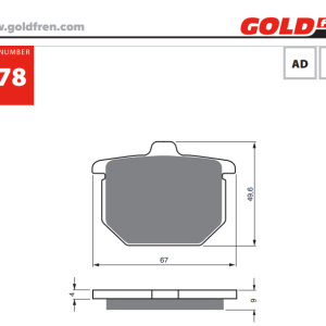Накладки Goldfren - 078
