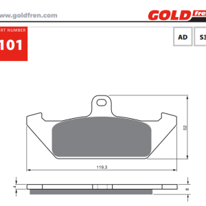 Накладки Goldfren - 101