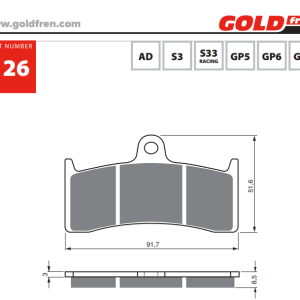 Накладки Goldfren - 126