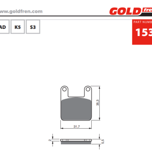 Накладки Goldfren – 153