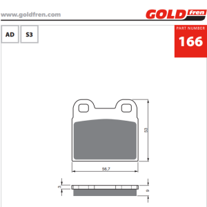 Накладки Goldfren - 166