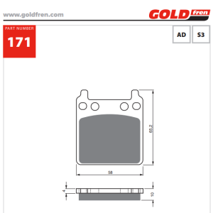 Накладки Goldfren - 171