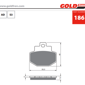 Накладки Goldfren - 186