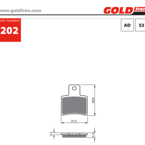 Накладки Goldfren - 202