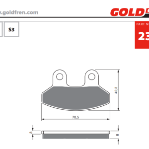 Накладки Goldfren - 234