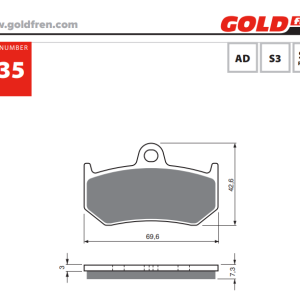Накладки Goldfren - 235