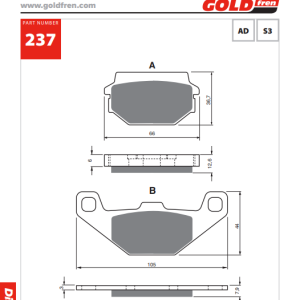 Накладки Goldfren - 237
