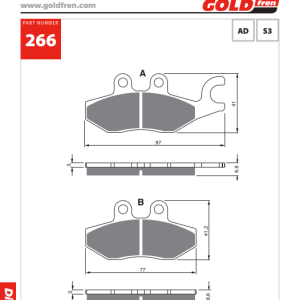 Накладки Goldfren - 266