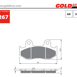 Накладки Goldfren - 267