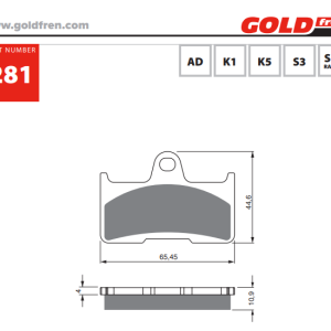 Накладки Goldfren - 281
