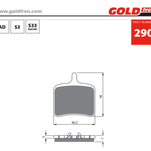 Накладки Goldfren - 290