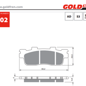 Накладки Goldfren - 302