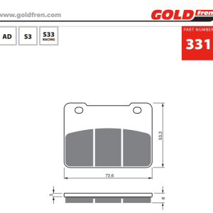 Накладки Goldfren - 331