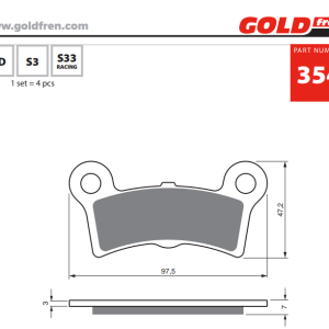Накладки Goldfren - 354