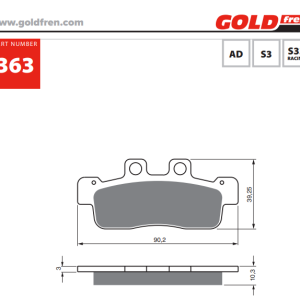 Накладки Goldfren - 363