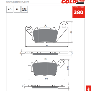 Накладки Goldfren - 380