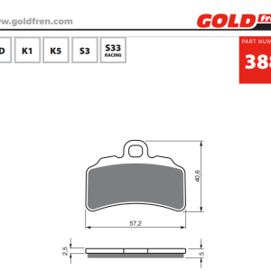 Накладки Goldfren - 388