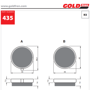 Накладки Goldfren - 435