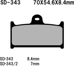 Накладки Vesrah - Семи Металлик - SD-343