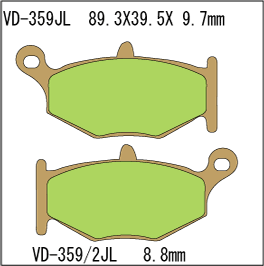 Накладки Vesrah - Sintered - VD-359JL