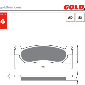 Накладки Goldfren - 146