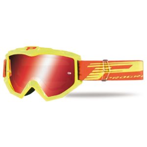 Очила Progrip 3201 FL-164 Жълти / Червена плака